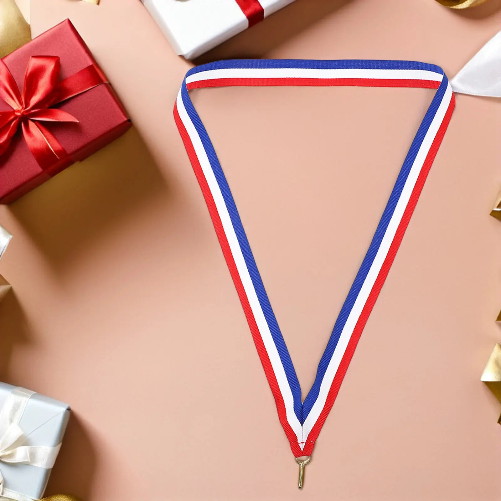 30Pcs Award Medal Hanging Neck Ribbon Multi-Function Snap Clip Sports Meeting Competition Party Lanyards Medal Ribbon