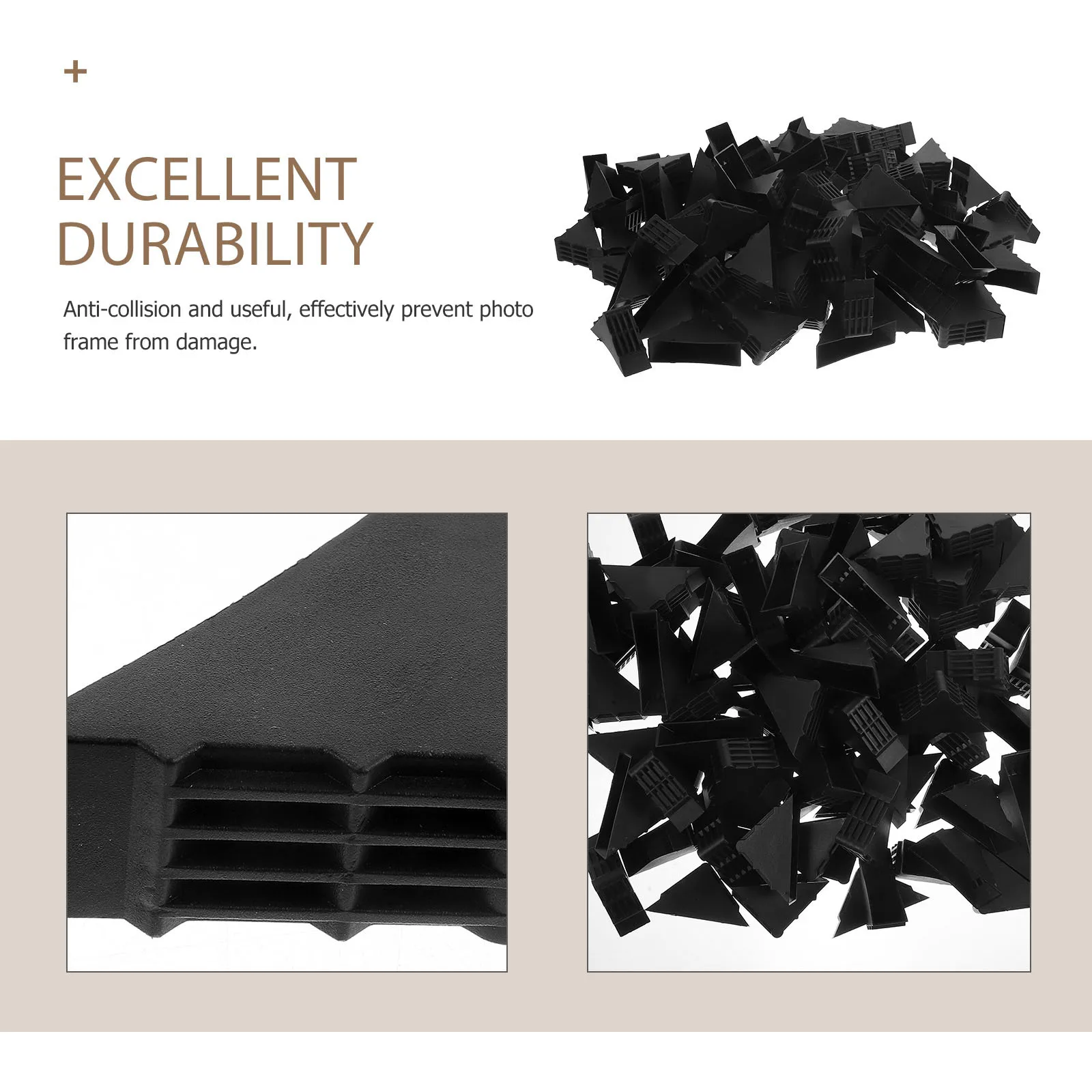 

100Pcs Photo Frame Corner Protectors Plastic Edge Guards Compact Size Easy to Store Protective Angles for Picture Frames