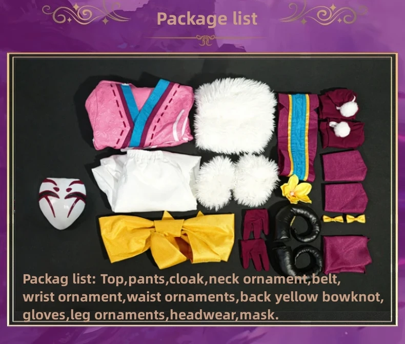 Game LOL Spirit Blossom Eternal Hunters Kindred Cosplay Kostuum Volledige set uniform met masker Halloween Party Rollenspel Kleding