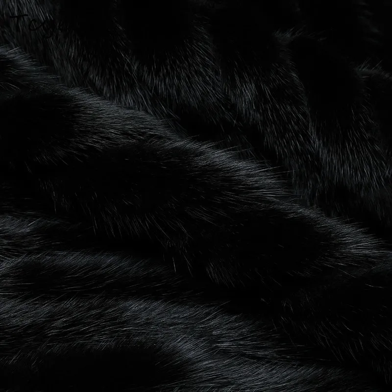 Tcyeek Real Mink Fur Coat Women Winter Clothes Warm Real Fur Womens Coats New in Outerwears 2025 Fashion Fourrure Femme