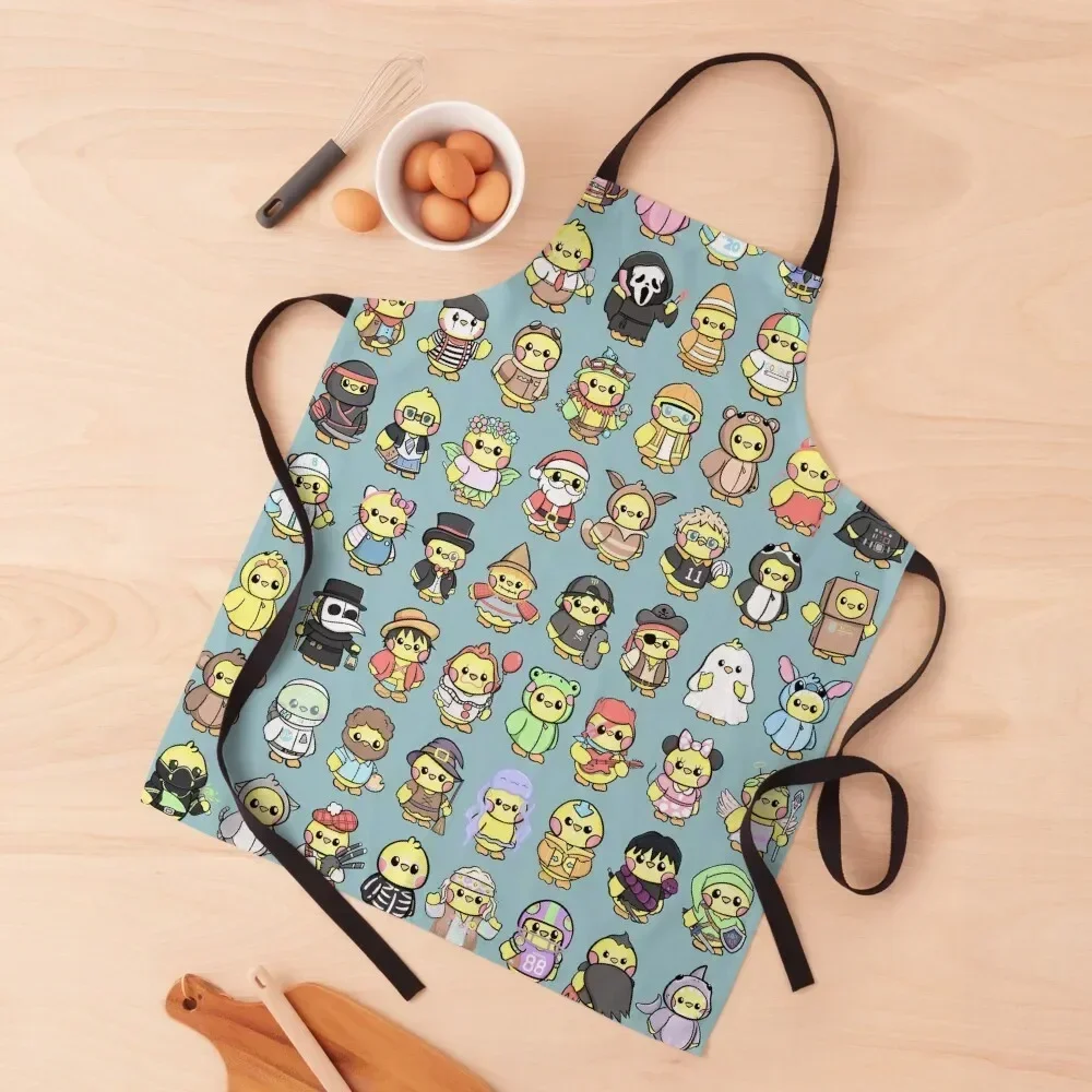 

Ducks in Costume Apron Kitchen Chef kitchen utensil Apron