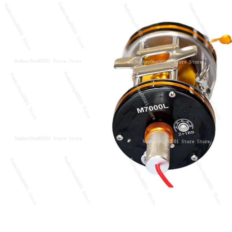M9000/15000 All Metal Anchor Fishing Reel Visual Anchoring Anti Backlash Baitcasting Reel Heavy Duty Metal Reel