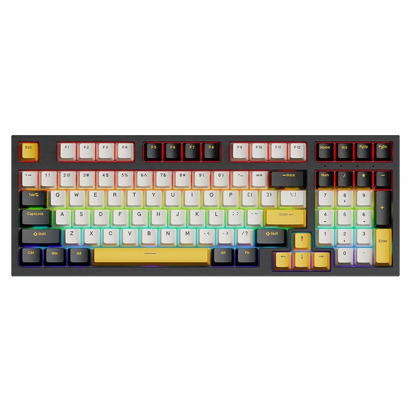 

Mechanical keyboard with high aesthetic value, e-sports games, wired office laptops, green axis, tea axis, red axis