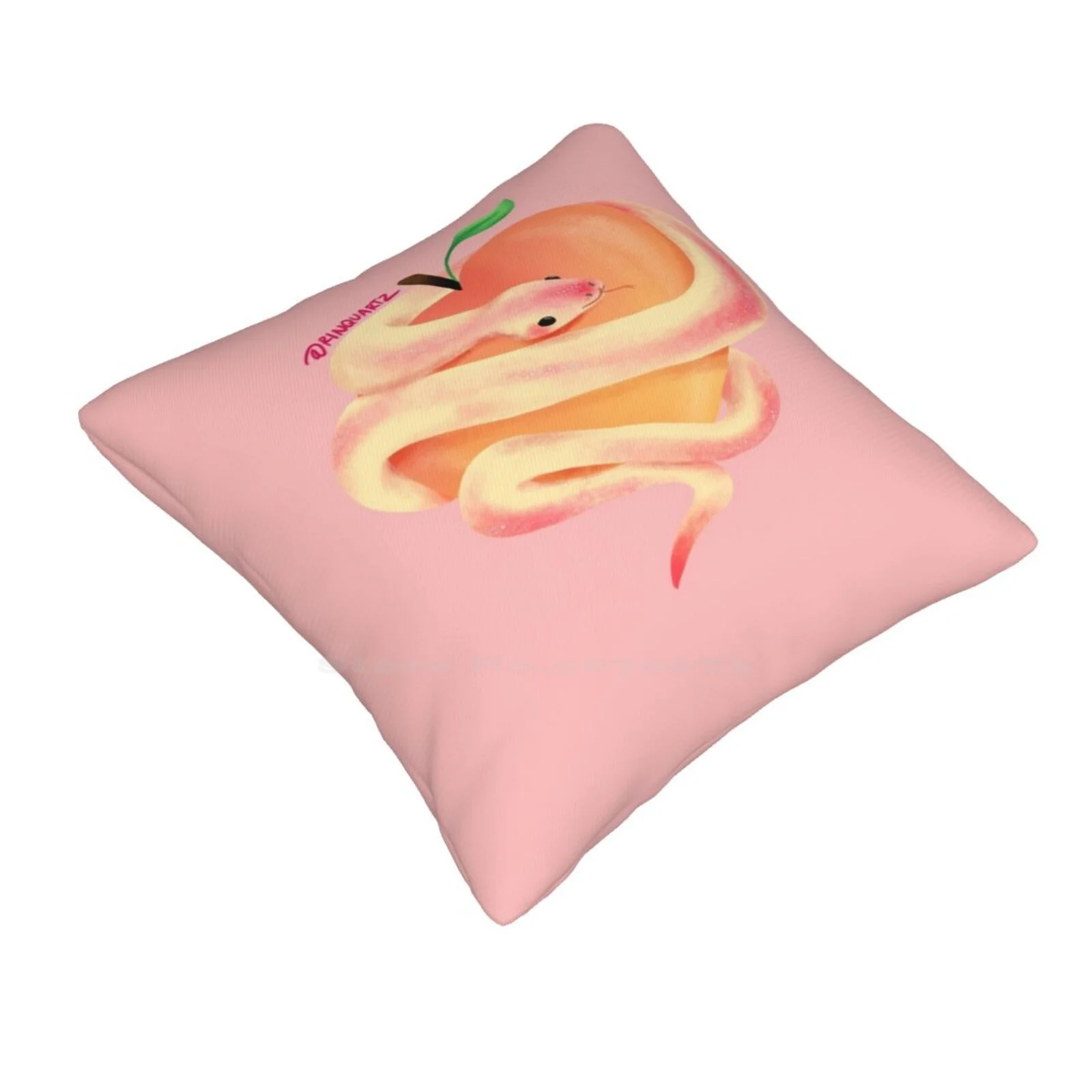 Peach Snake Pillow Cover Hug Pillowcase Snake You Are My Peach You Are My Plum Cute