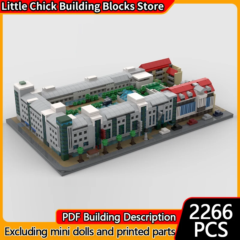 

Модель Street View MOC Building Bricks Торговый центр, офис и квартира Модульная технология Праздничные подарки Сборка игрушек Костюм