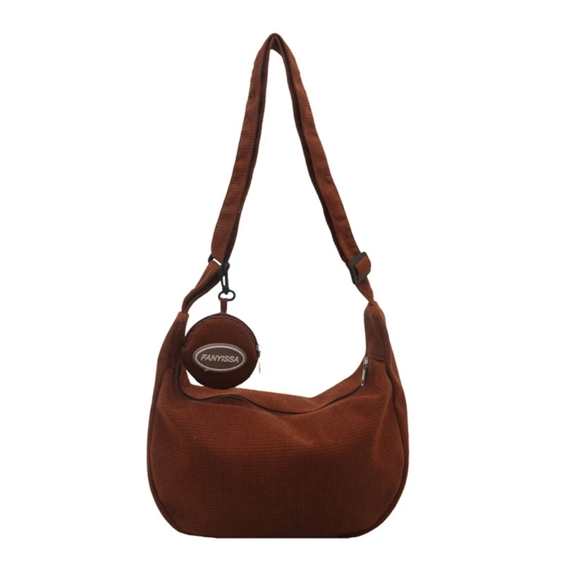 

A3PE Lightweight Corduroy Bag With Adjustable Strap For Commuting And Casual Travel