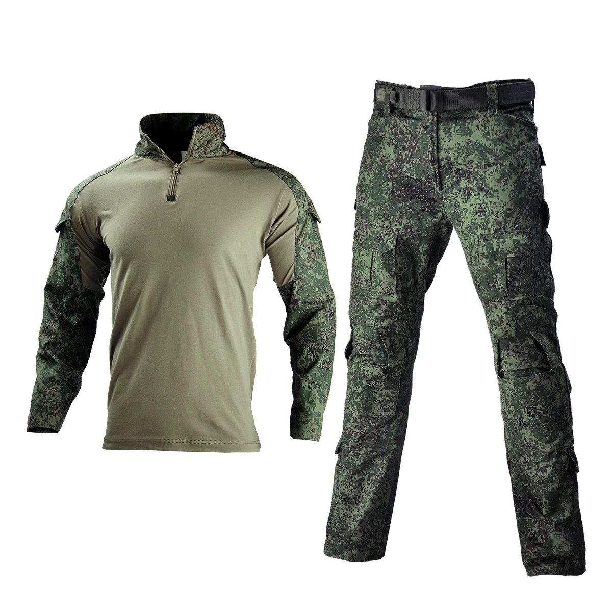Camo Tactisch Uniform Airsoft Ripstop Pak Multi Pocket Suits Jachtbroek Mannen Training Shirts Airsoft Paintball Kleding Sets