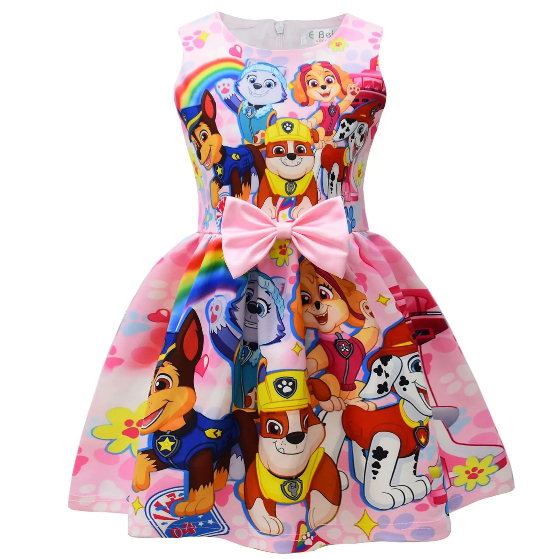 Vestido de disfraz de Halloween para niños, traje de Skye, mascota, Chase, perro, fiesta de carnaval, ropa de juego de rol para niñas