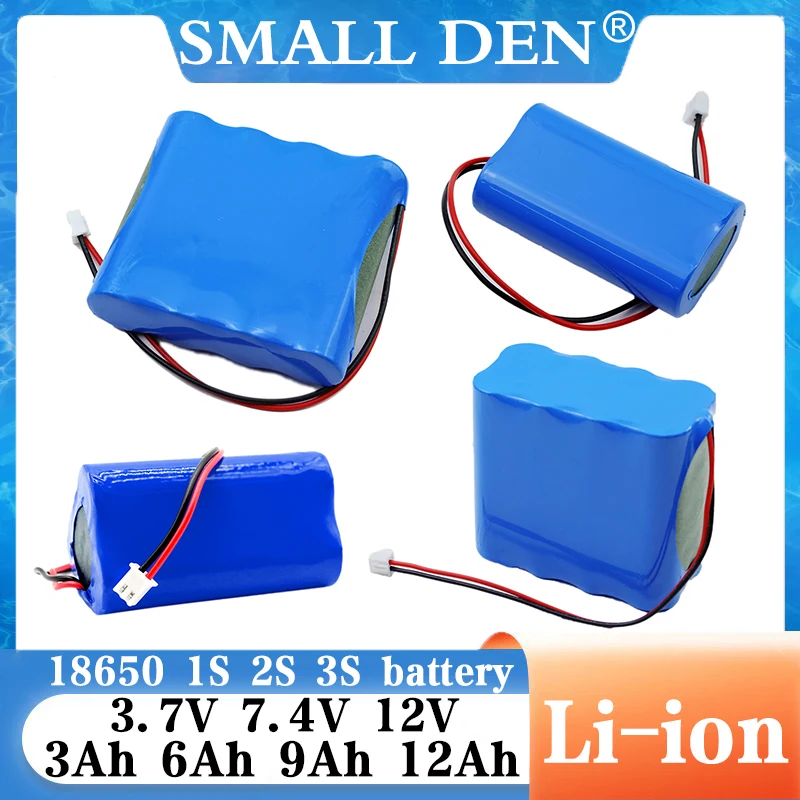NCR18650B battery 1s1p 1s2p 1s3p 2s1p 2s2p 2s3p 3s1p 3s2p 3s3p 3.7V 7.4V 12V 3000mAh screwdriver electric drill Li-lon battery