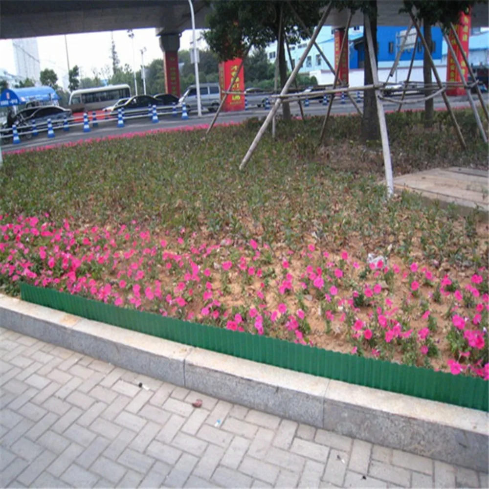 Bendable Plastic Garden Fence Weatherproof Moisture-resistant Corrugated Fence Cuttable Flower Bed Edging Fence Backyard