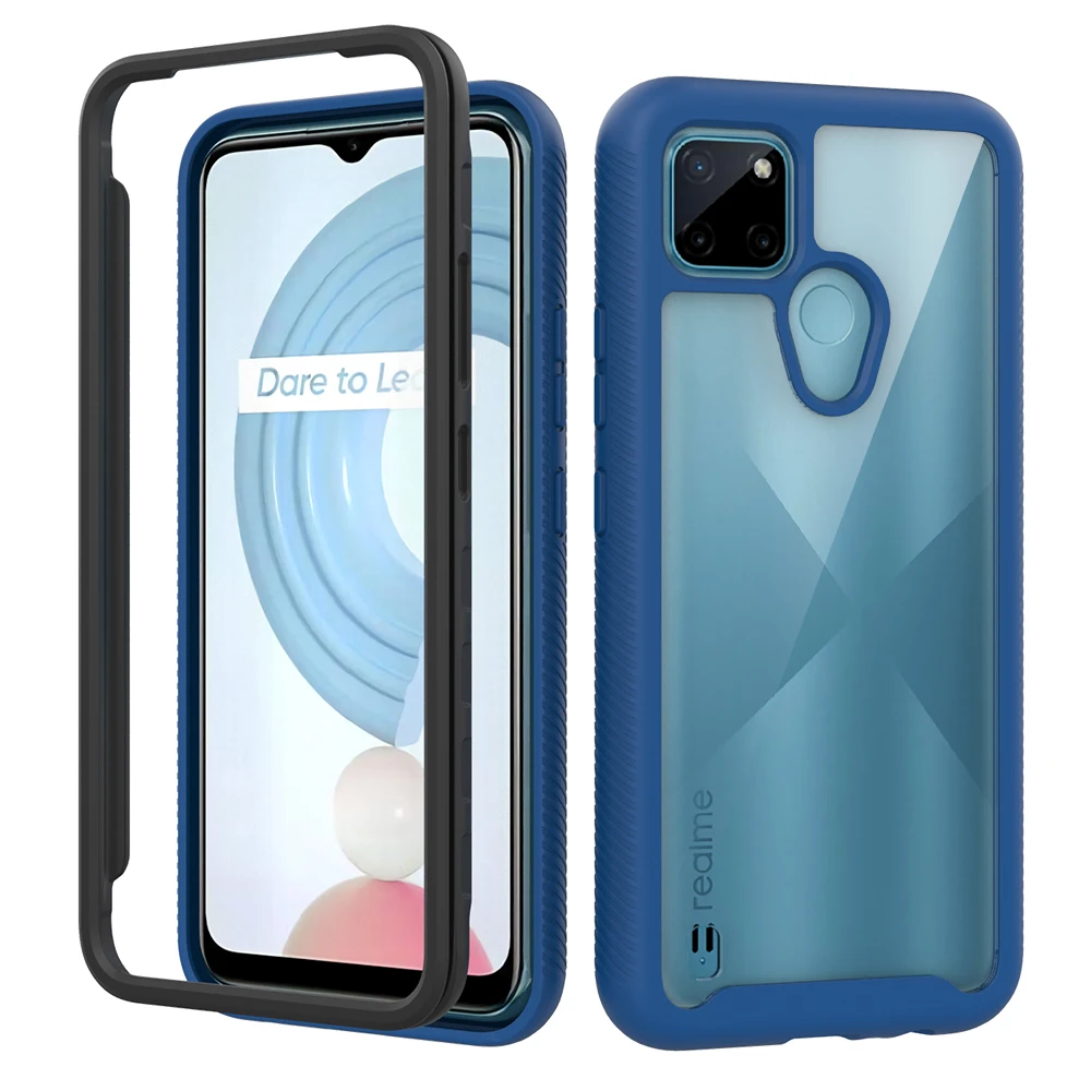 Realme C21Y C25Y Crystal Case Hybrid Bumper Etui Capa for OPPO Realme C21 Y Case Realmi C 21 25 C25Y Phone Hard Cover Shockproof