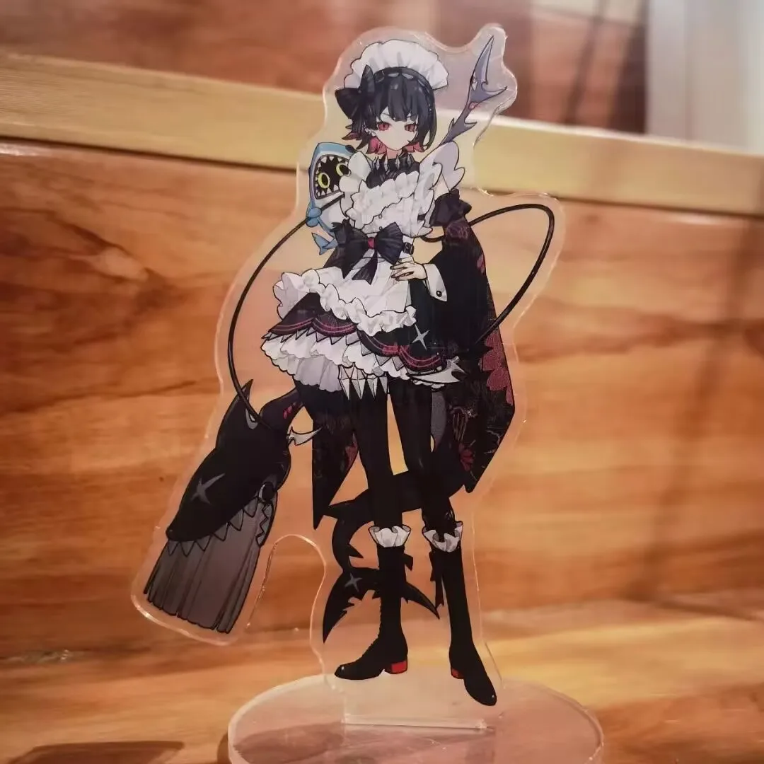 المنطقة المطلقة صفر، إليان تشياو علامة واقفة الاكريليك خادمة زي لعبة أنيمي الطرفية القرش فتاة 2D هدية الزخرفية #2