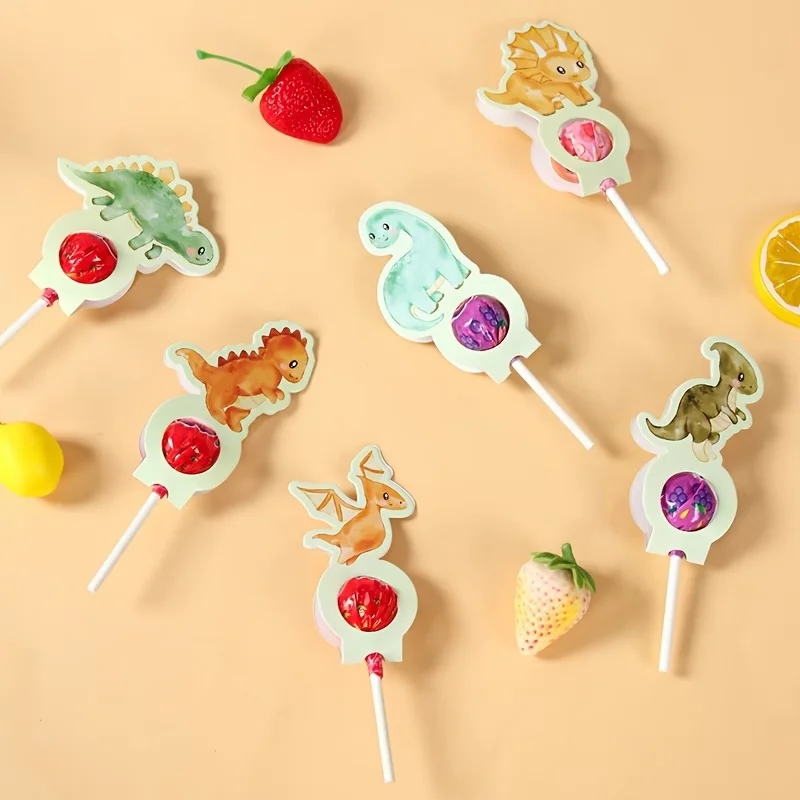 24 Tarjetas de Papel con Diseño de Dinosaurios en Acuarela, Etiquetas Bonitas para Dulces con Temática de Dinosaurios Jurásicos para Decoración de Fiestas de Cumpleaños