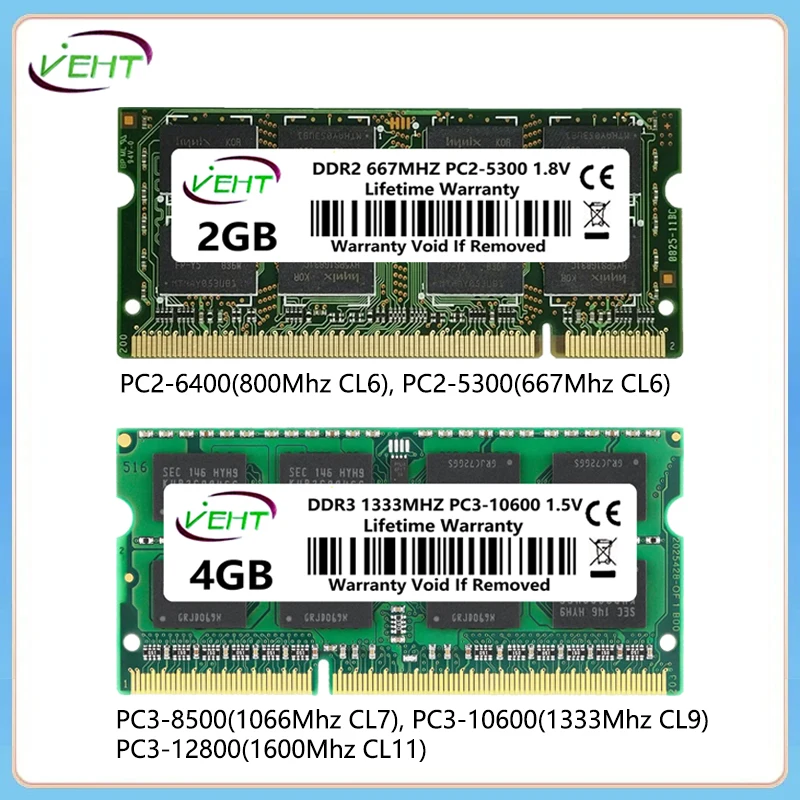 Память DDR2 2 Гб SODIMM для ноутбука PC2-5300S 6400S 800 667 1600 МГц, память ddr2 ram ddr2 2 ГБ DDR3 RAM 4 ГБ 8 ГБ RAM