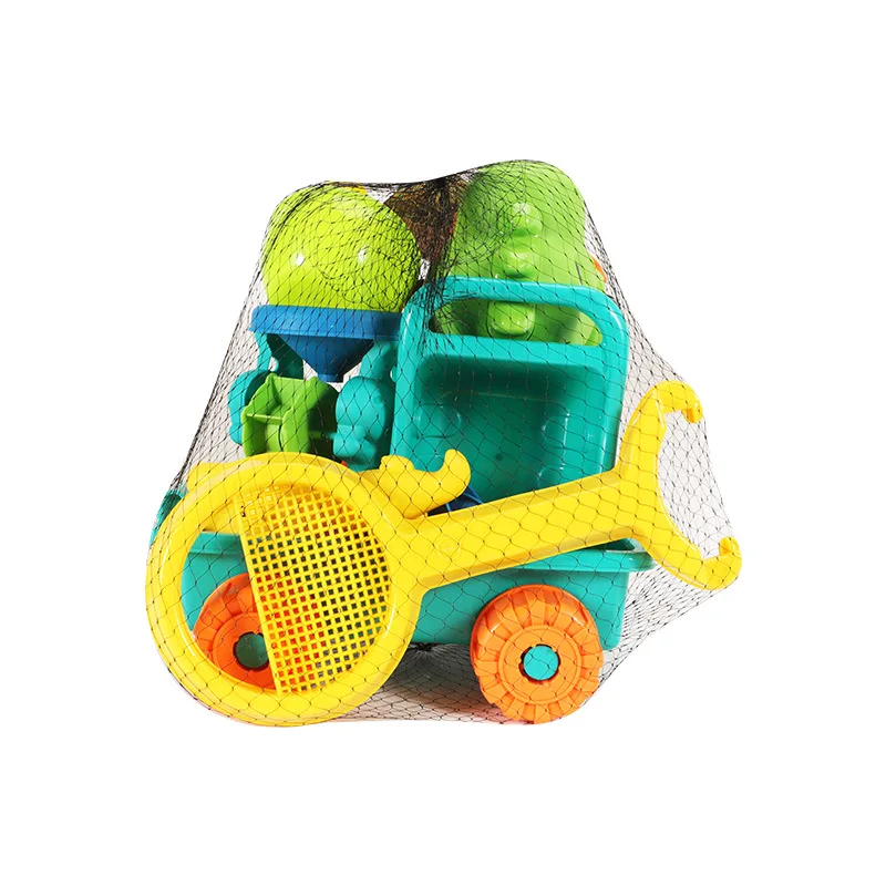 Ensemble de jouets de plage pour enfants, chariot à pousser dinosaure, creuser du sable et jouet d'eau, seau de plage, pelle à sablier, outil de jeu de sable de plage 12 pièces/ensemble