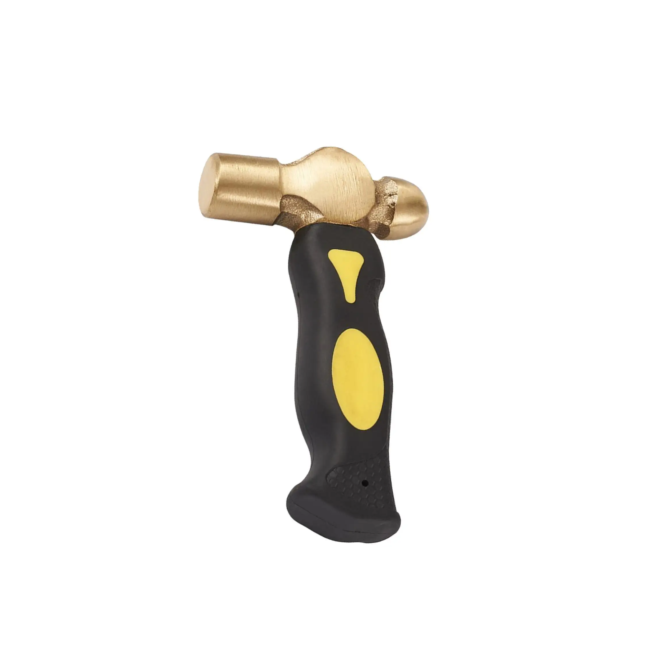 1 Pound Brass Stamp Hammer with Flat Mallet Head Short Handle for DIY Crafts