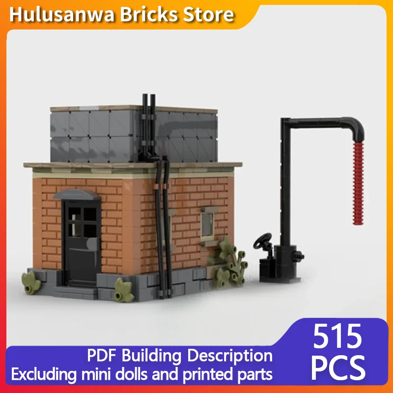 Street View Model MOC Building Brick Water Tower Water Storage Station Modular Technolog Gift Holiday Assemble Children Toy Suit