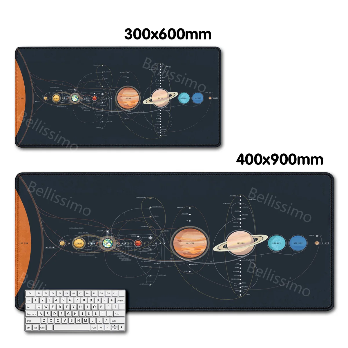 Mouse pad gamer espaço universo sistema solar nova casa computador teclado mousepad macio escritórios acessórios tapete de mesa do computador