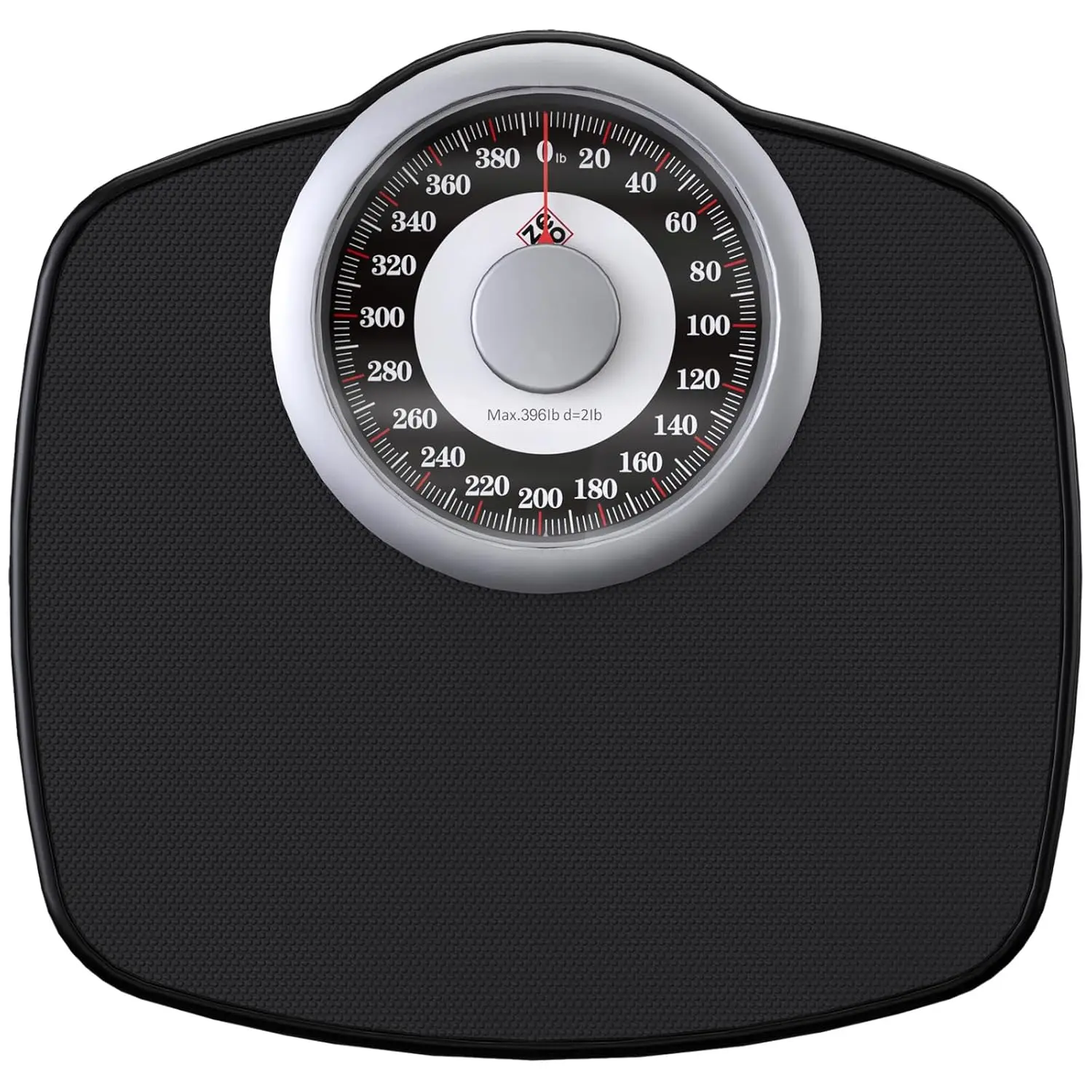 

Analog Bathroom Scale with 5.3" Dial, Up to 400 LB Capacity, Anti-Skid Rubber Surface, Durable and Long-Lasting