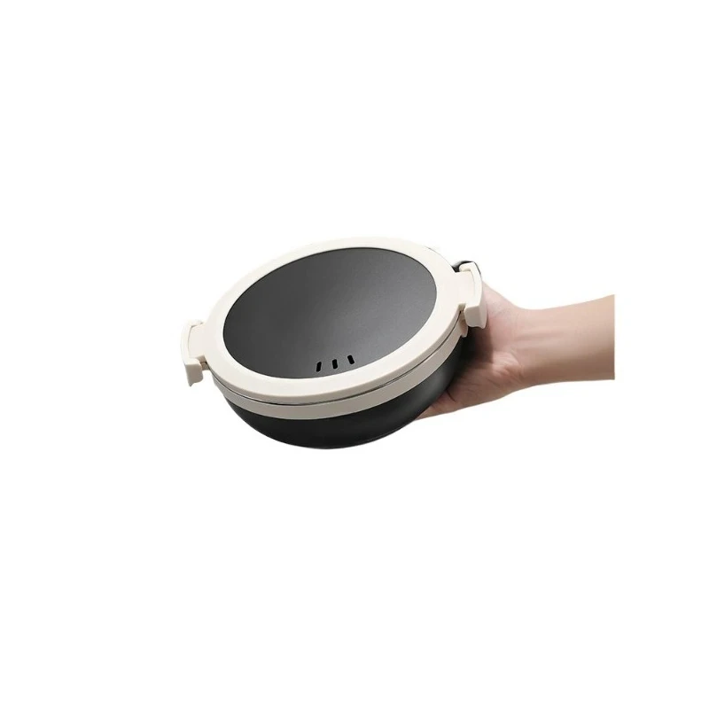 Portable Foldable Electric Cooker - 304 Stainless Steel Detachable Travel Pot for Noodles Hotpot & Steaming