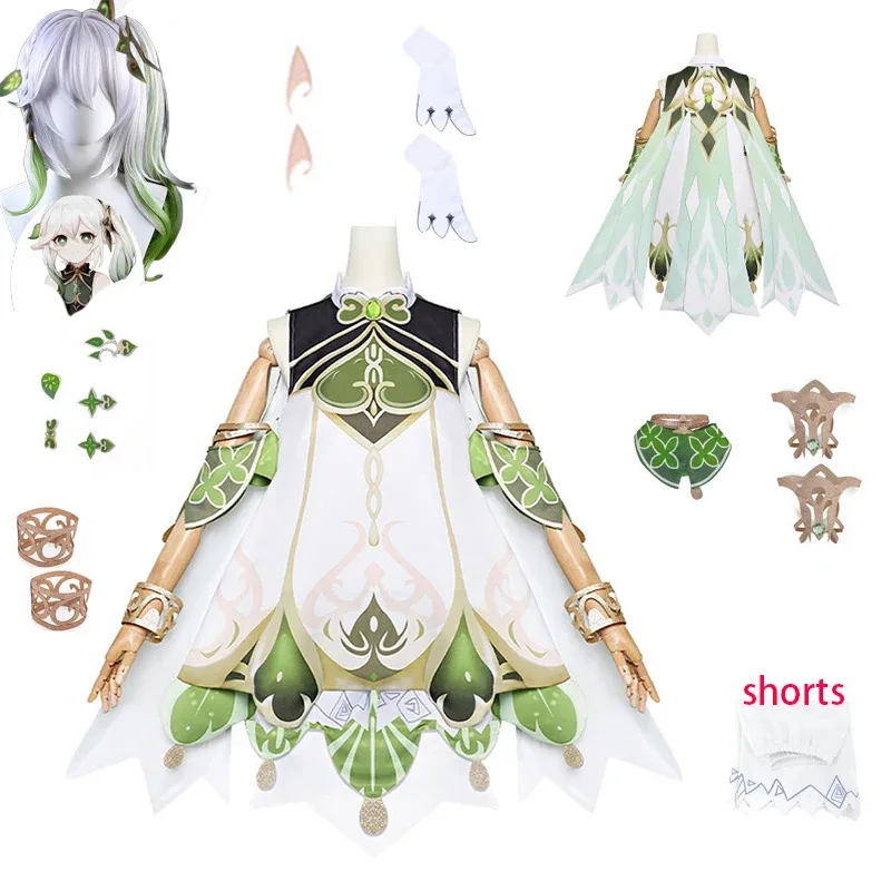 

Genshin Impact Nahida Lesser Lord Kusanali Cosplay Costume Game Genshin Wig Dress Halloween Party Costumes Outfit for Women