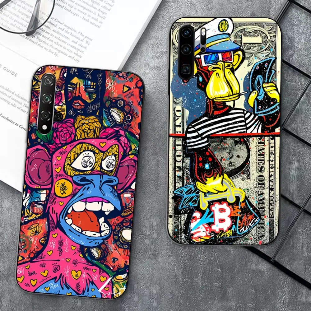 Funny Cartoon B-Bored A-Ape Phone Case For Huawei P 8 9 10 20 30 40 50 Pro Lite Psmart Honor 10 lite 70 Mate 20lite