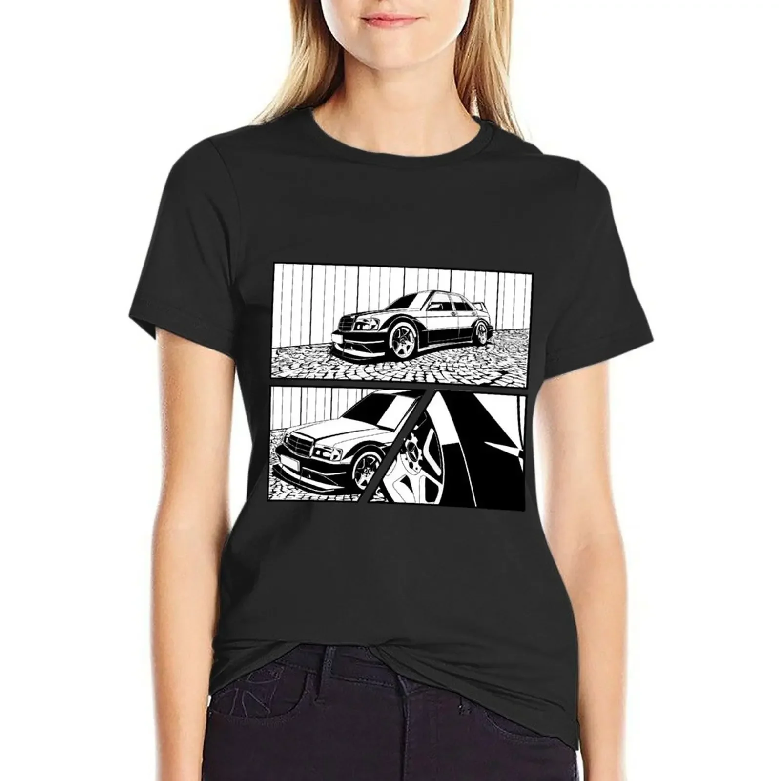 

190E T-Shirt heavyweights female kawaii clothes Women's clothing