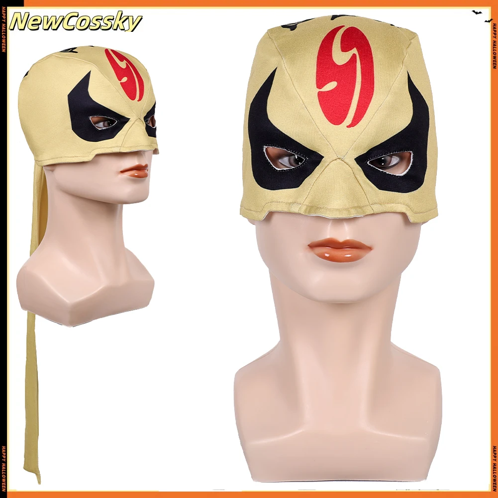 

Game Rivals Iron Fist Headgear Hat Mask Headband Roleplay Yellow Headwear Outfits Halloween Carnival Cosplay Costume Accessories