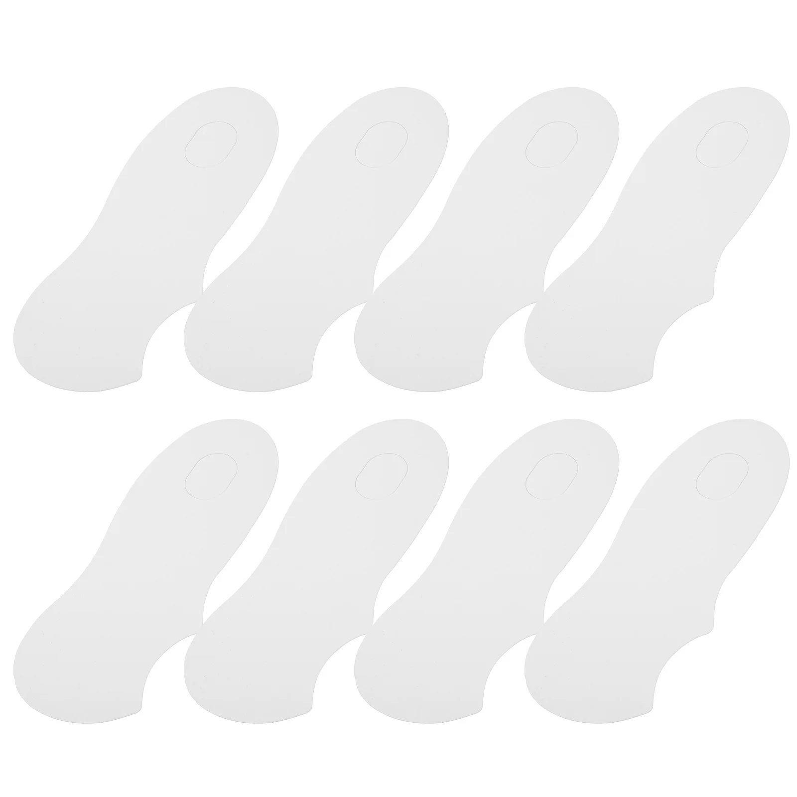 

100pcs Invisible Sock Lining Board Ergonomic Curved Cardboard Inserts Moisture Wicking Breathable Packaging Tools for for Socks