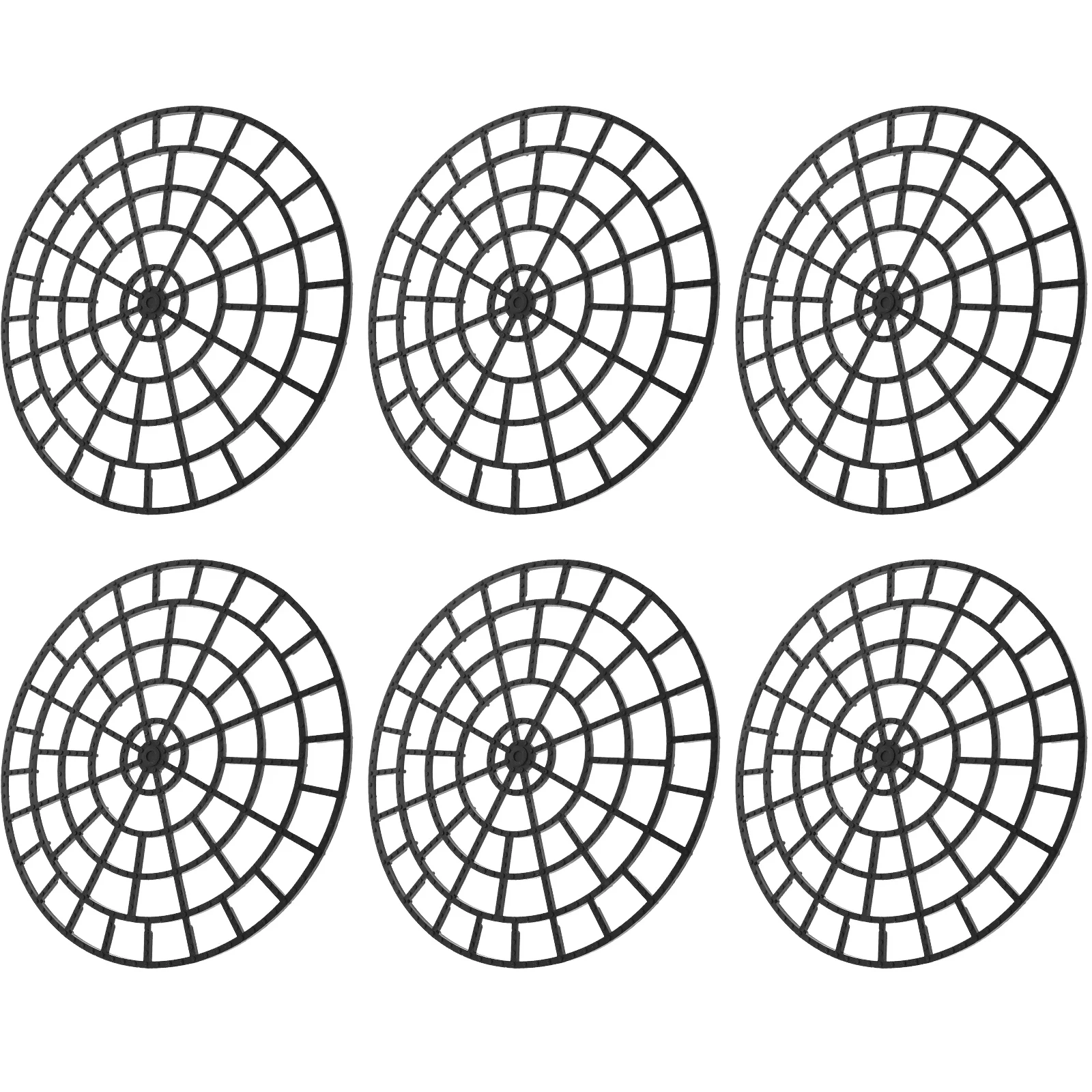 6 pezzi tappetino inferiore per vaso da fiori tappetino rialzato in plastica riutilizzabile per fioriere da interno ed esterno solleva vasi protezione per pavimento giardino casa ufficio