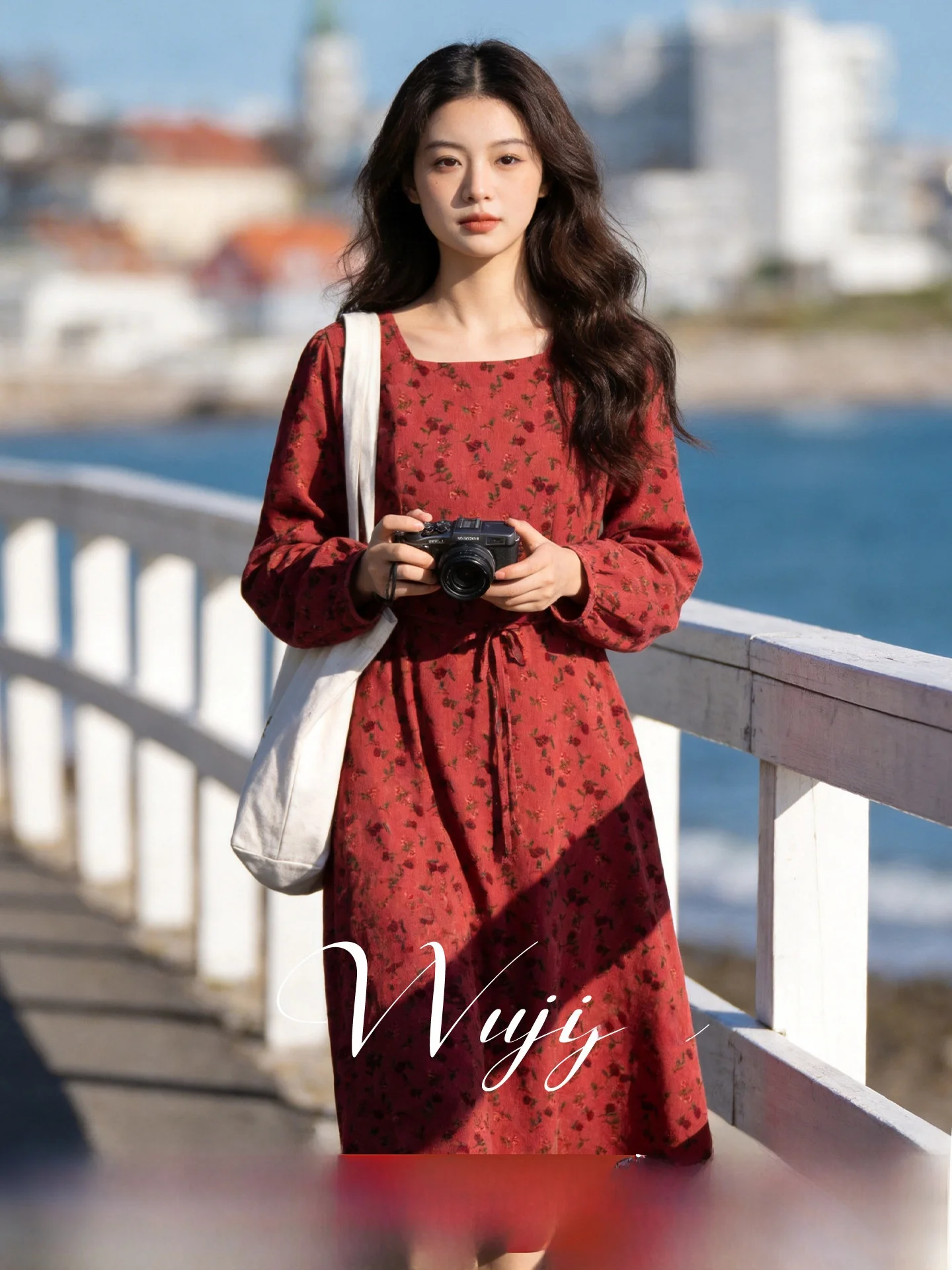 

plus Size Women's Dress Velvet Floral Long Skirt Spring 2026 Commute Style Standard Fit Polyester Fiber Long Sleeve round Neck