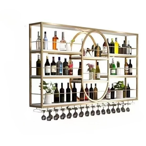 

Wine cabinet wall-mounted dining wine shelf wall-mounted wine cabinet, restaurant