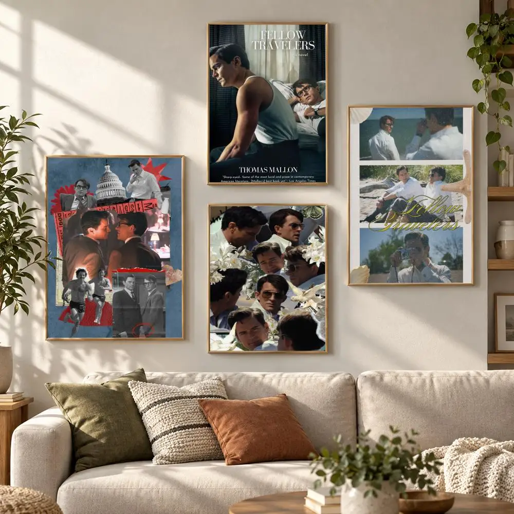 Fellow Travelers Classic Movie TV Series 80s 90s Retro Poster Contemporary Wall Art Print for Bedroom & Living Room, Unframed