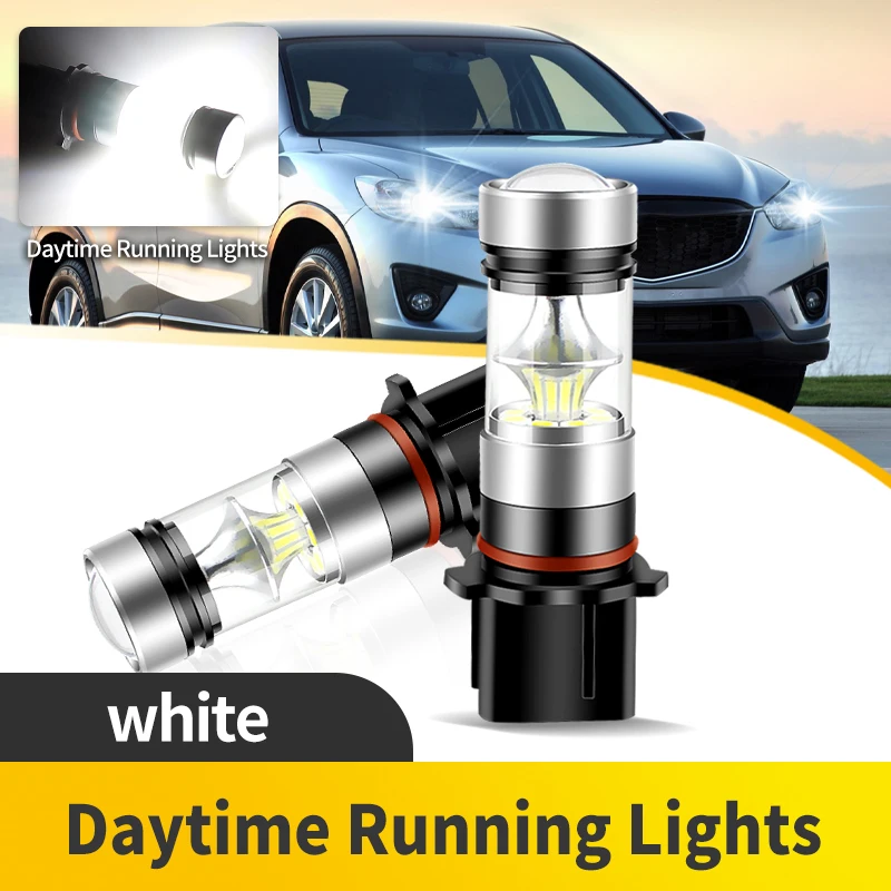 2 قطعة P13W LED لمبات السوبر مشرق الأبيض الضباب مصباح لمازدا CX-5 2013-up السيارات DRL القيادة لمبة النهار تشغيل أضواء SH23W PSX26W
