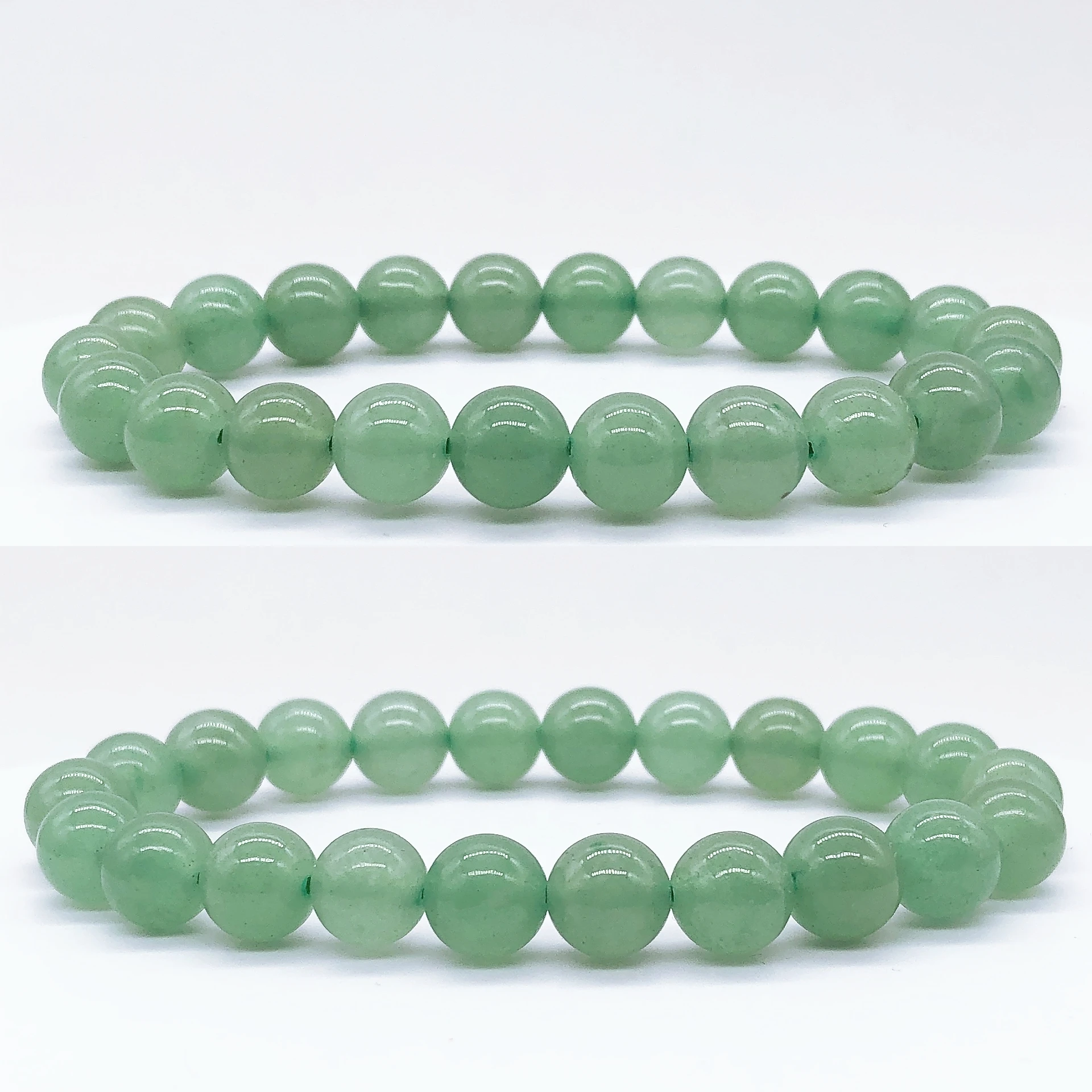 Natural Green Aventurine Beaded Bracelet Rock Crystal Stone Reiki Healing Beads Fashion Bangles Yoga Jewelry Home Decor Gift