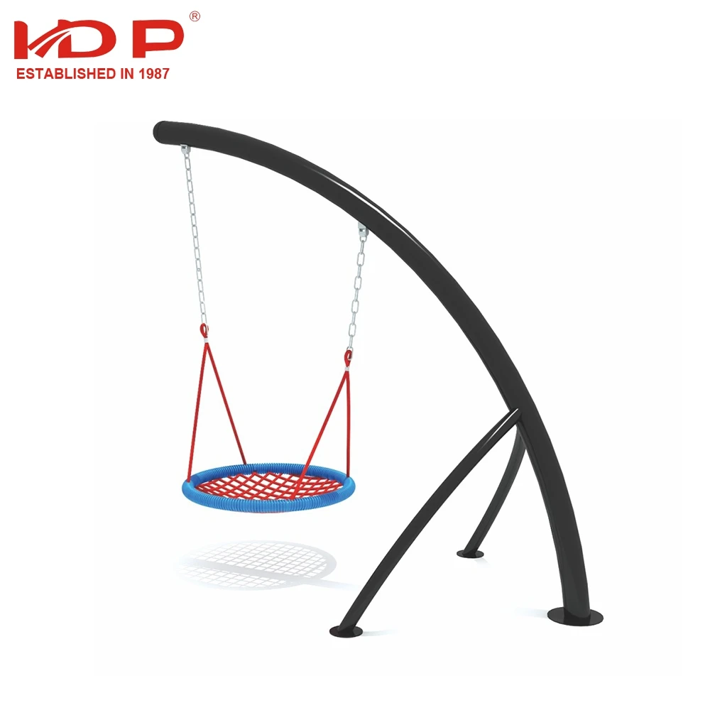 2024 New Park Swing Outdoor Hanging Swing Outdoor Garden Park Adult Kid Square Chair Nest Rope Swing