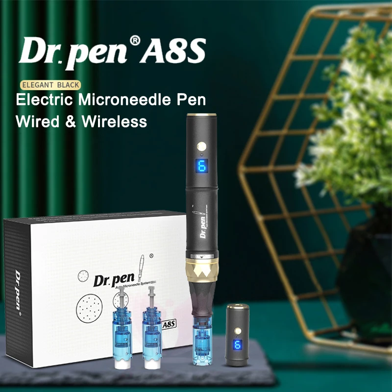 Dr Pen Ultima A8S Microneedling with 32 Pcs Needles Derma Pen Beauty Machine Original Dr.pen