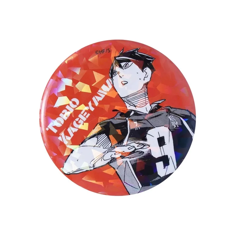 58 مللي متر أنيمي Haikyuu Takeda Ittetsu Ukai Keishin Yui Michimiya تأثيري حلي شارة دبوس SPTE صفيح بروش الدعامة هدية عيد الميلاد #2