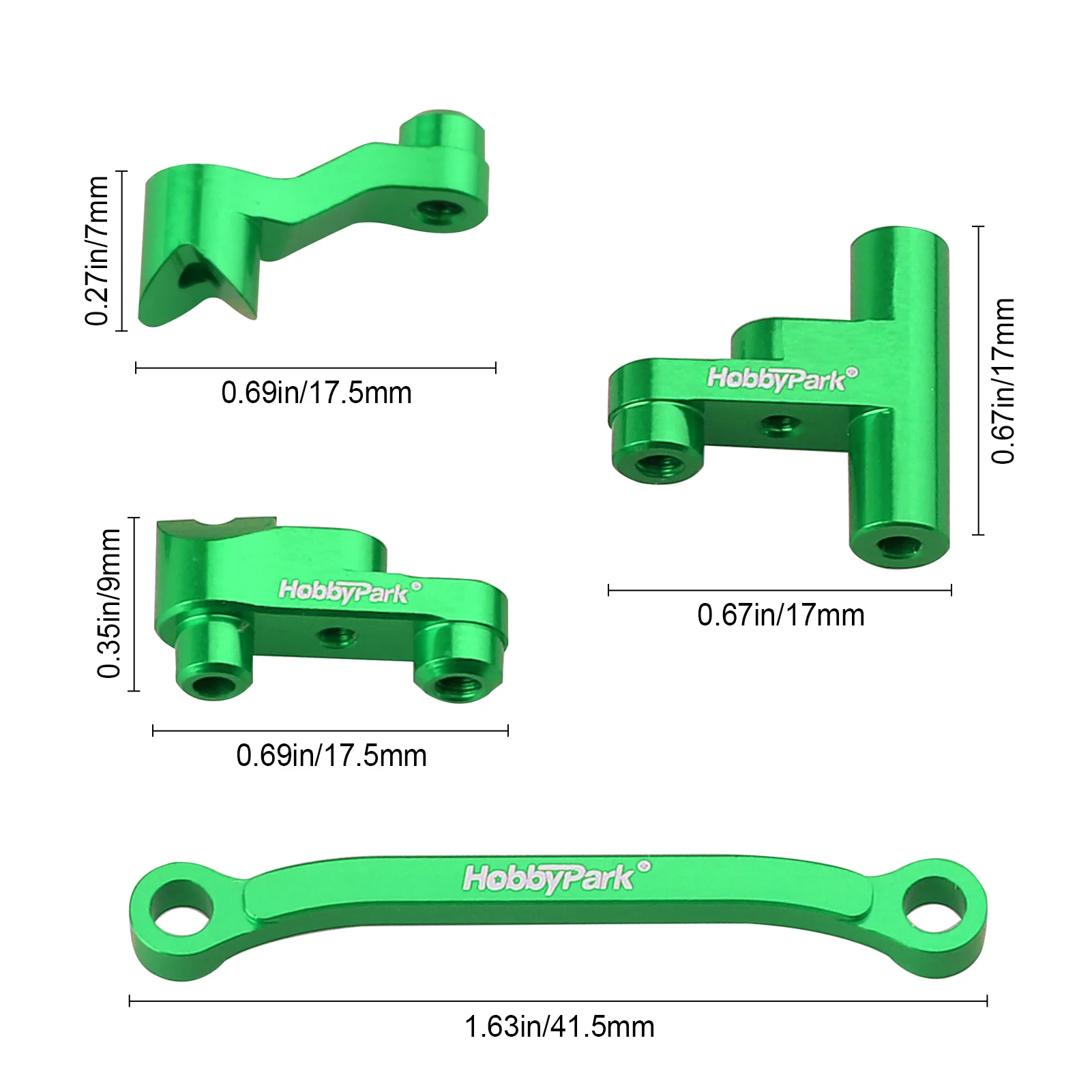 HobbyPark Aluminum Servo Saver Bellcrank Spring Retainer Replace Traxxas 1/18 LaTrax Teton Desert Prerunner Rally SST