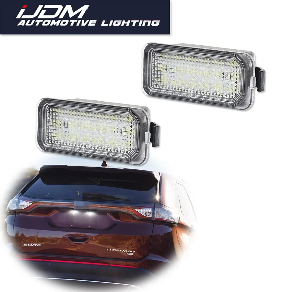 For Ford Mondeo Edge Kuga Fiesta Focus B-Max S-MAX C-MAX Ranger Explorer Escape EcoSport LED Rear License Plate Number Lights