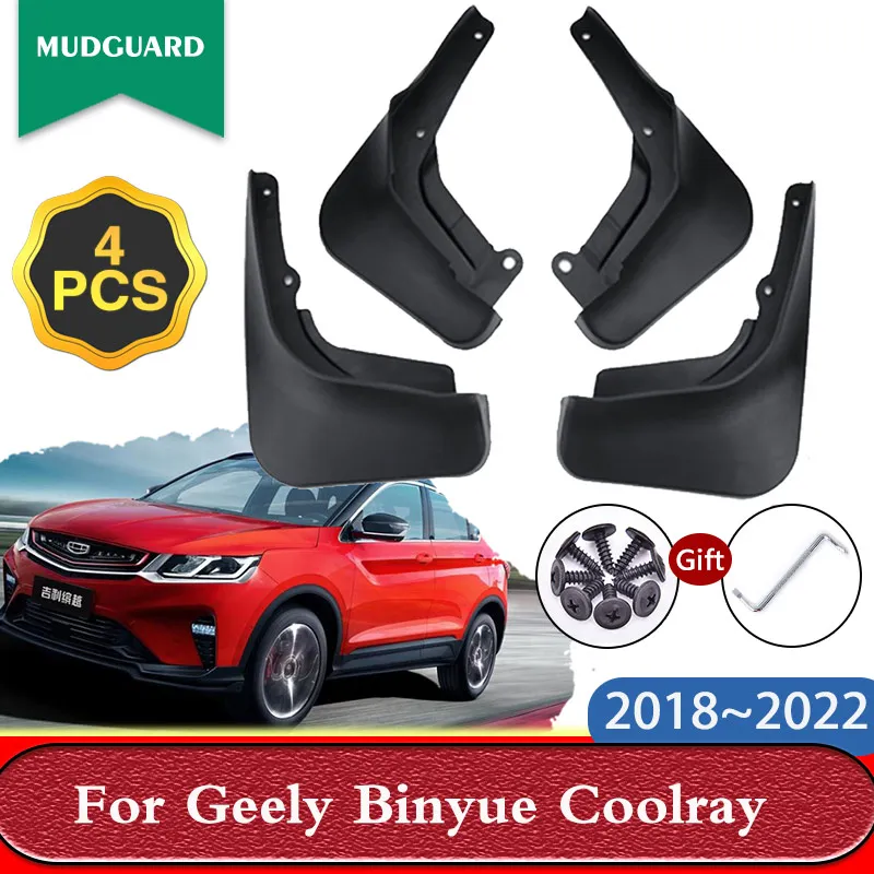 

Car Mud Flaps for Geely Binyue Coolray Proton X50 2018~2022 Mudflaps Splash Guards Front Rear Fender Mudguards Auto Accessories