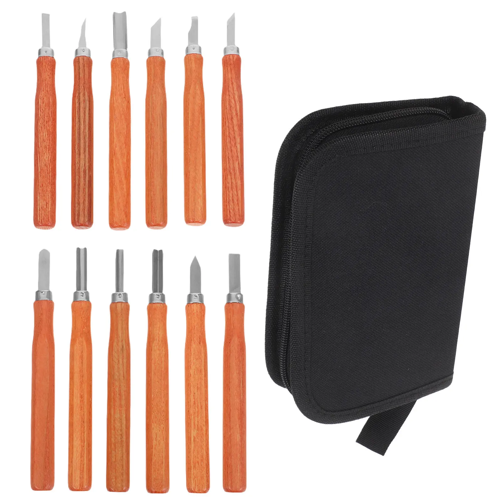 

1Set Wood Carving Tools Kit Simulated Rosewood Handle Detailing Sculpting Whittling Engraving Knives Woodworking Chisel