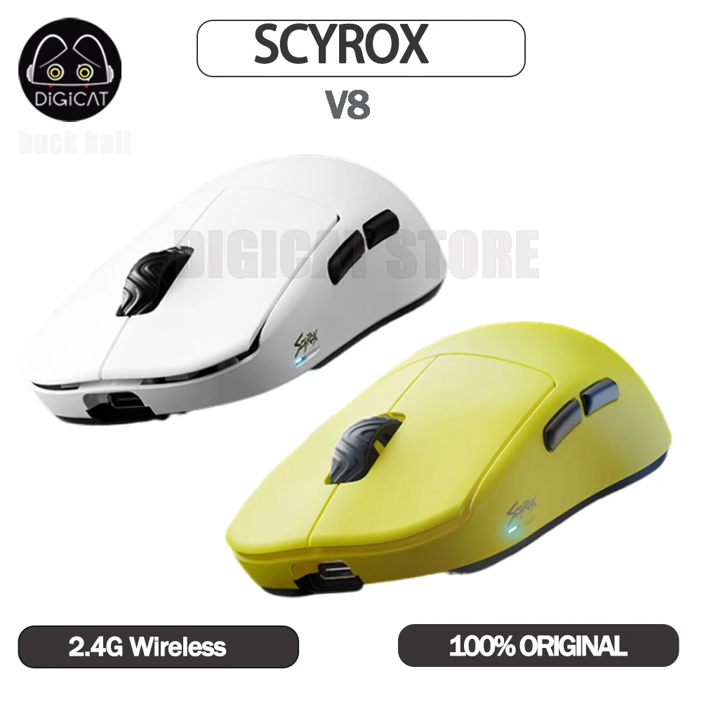 

Игровая мышь Scyrox V8, 2 режима, беспроводная мышь USB/2,4G, легкая легкая мышь на заказ, 30000 точек на дюйм, поддержка 8 тыс. мышей, офисная игровая мышь, подарки