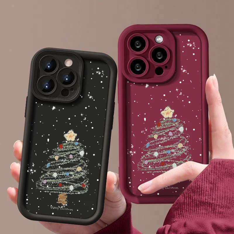 luxury Christmas Pattern Phone Case for Huawei P20 P30 P40 P50 Mate 20 30 40 Pro Nova 7 9 10 SE Soft TPU Back Cover