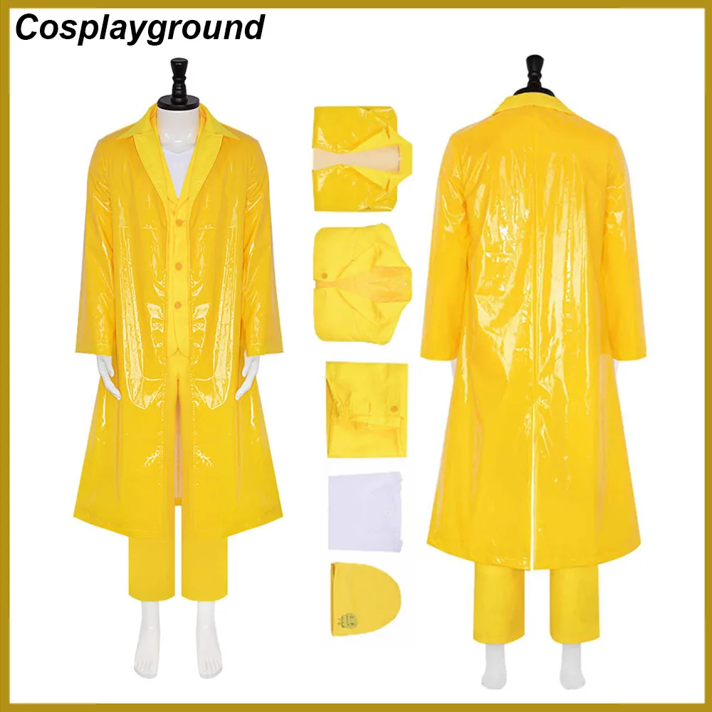 Movie Fancy The Fall Cos Guy Colt Seavers Cosplay Halloween Yellow Uniform Male Suit Long Coat Pants Shirt Men Costume Carnival