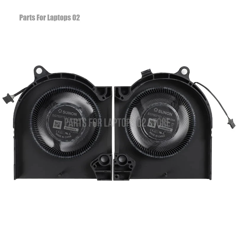 Pp CPU GPU Cooling Fan for Dell G15 5520 G15 5525 2022 G16 7620 RTX3060 RTX3070 EG75071S1-C180-S9A EG75071S1-C190-S9A 12V 0.25A