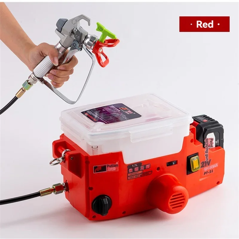 

High Voltage Brushless Airless Spraying Machine Latex Paint Lithium Battery Wall Spraying Machine