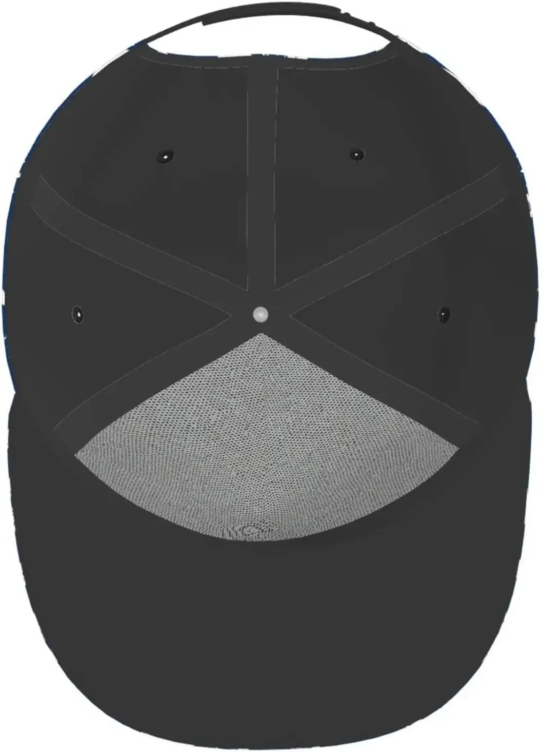 Cute Shark Fierce Blue Pattern Flat Bill Hat, unisex Snapback Baseball Cap Hip Hop Style Flat Visor Blank Adjustable