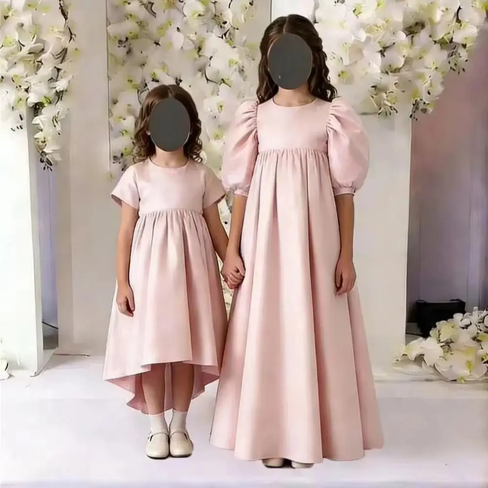 robe-elegante-pour-fille-tenue-de-demoiselle-d'honneur-vetements-pour-enfants-robe-d'ete-sans-manches-a-col-rond-robe-simple-pour-fete-d'anniversaire