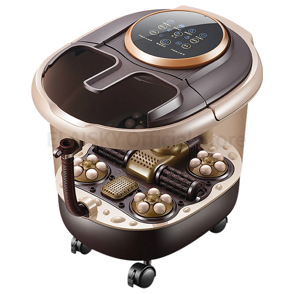 Foot Bath Artifact Footbath Household Electric Massage Heating Foot Bath Barrel with Automatic Foot Tub Foot Bath Massager